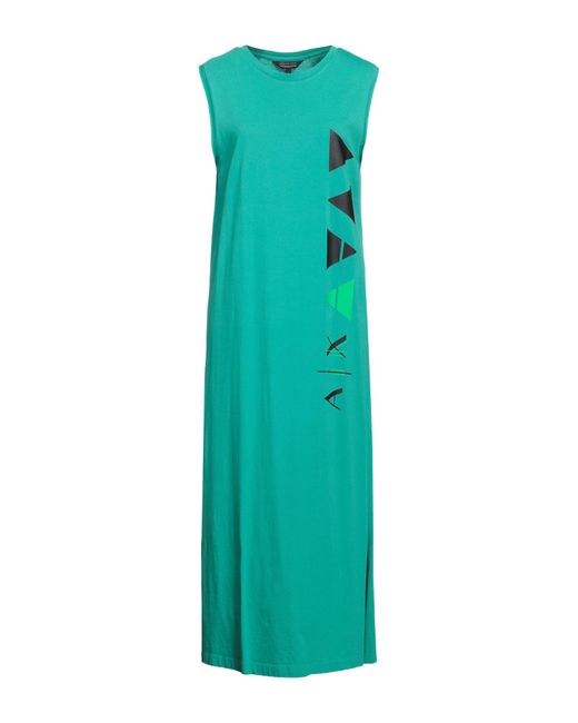 Armani Exchange Green Midi Dress