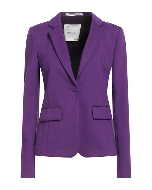 EMMA & GAIA Purple Blazer