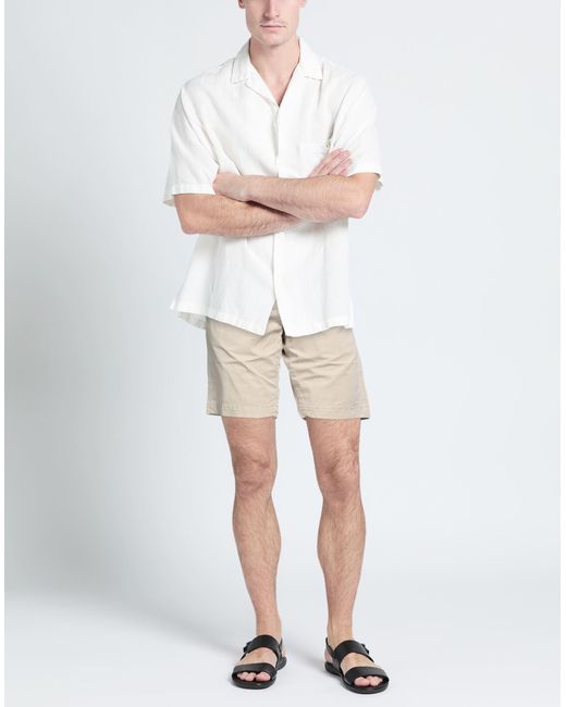 Jacob Coh?n Natural Shorts & Bermuda Shorts Cotton, Elastane for men