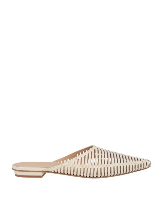 Ulla Johnson White Mules & Clogs Cowhide