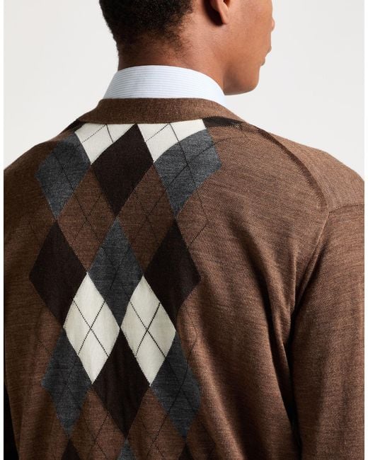 Junya Watanabe Brown Cardigan Wool for men