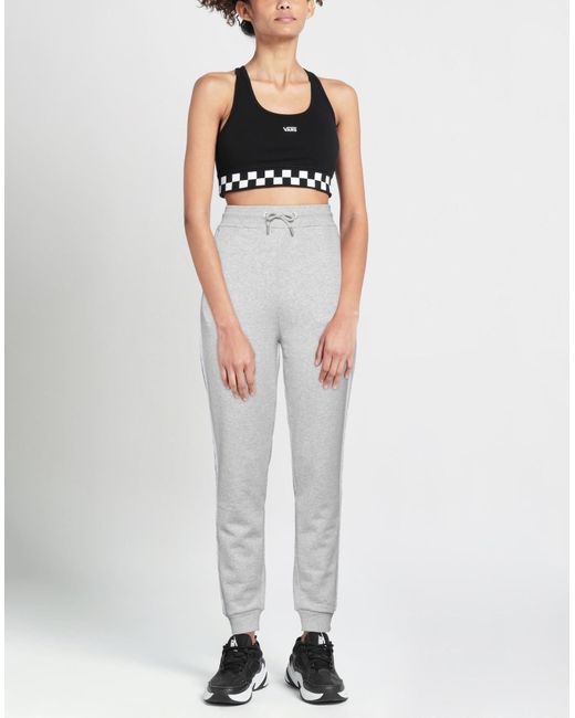 Karl Lagerfeld Gray Logo Tape Sweat Pants Pants Organic Cotton