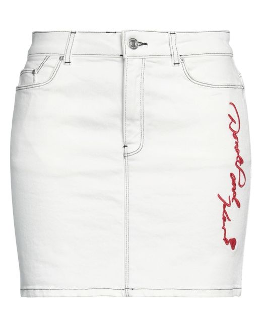 Karl Lagerfeld White Denim Skirt