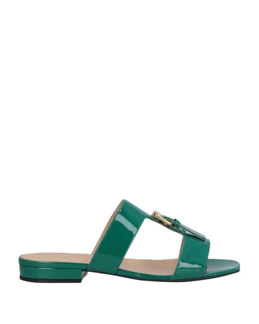 Sergio Rossi Green Sandals Leather