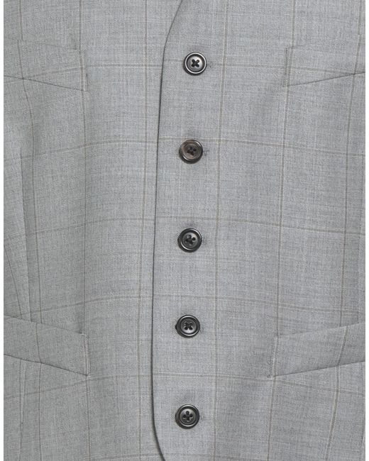 Brooks Brothers Gray Tailored Vest Wool for men