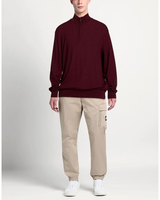 DIGEL Red Sweater Merino Wool for men