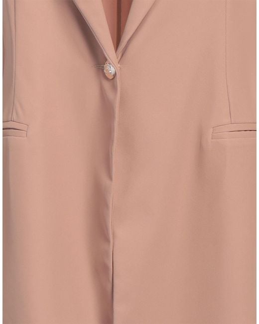 Siste's Pink Blazer Polyester, Elastane