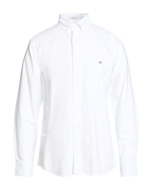 Gant White Shirt Cotton for men