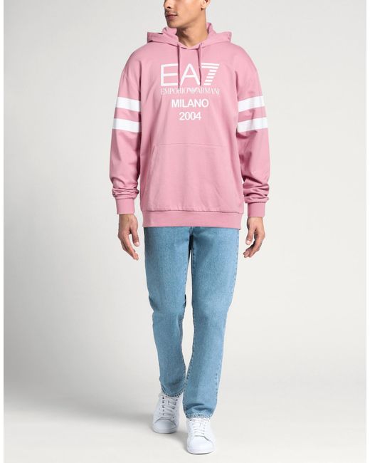 Sudadera EA7 de hombre de color Pink
