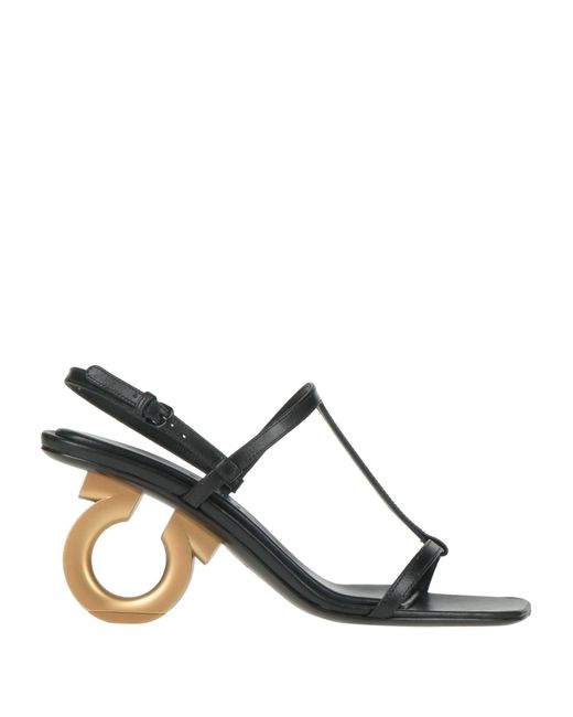 Ferragamo Black Sandals