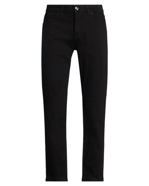 Manuel Ritz Black Jeans Cotton, Elastane for men