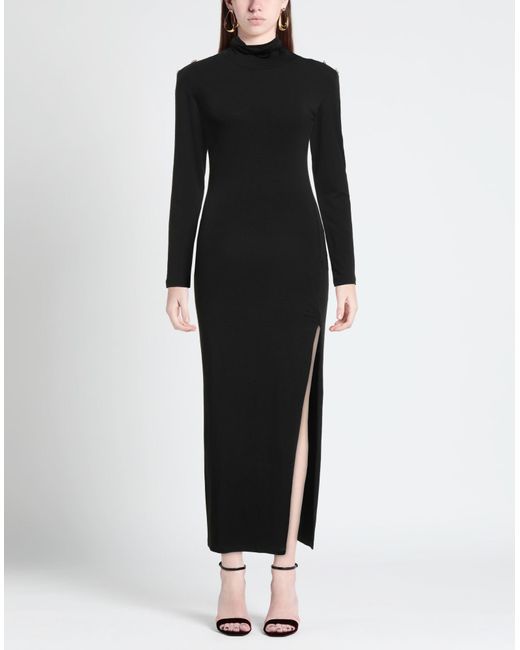 Giulia N Couture Black Maxi-Kleid