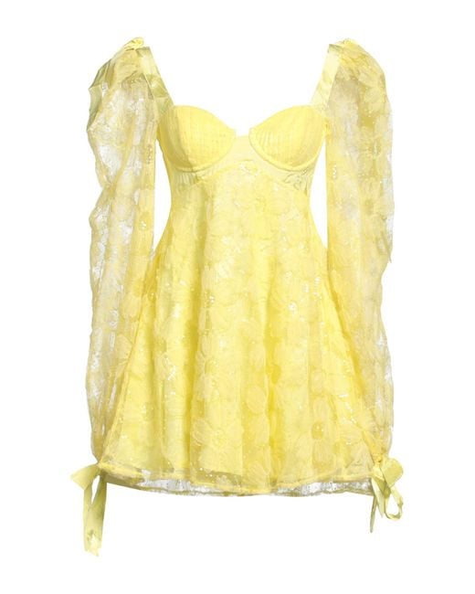 Minivestido For Love & Lemons de color Yellow