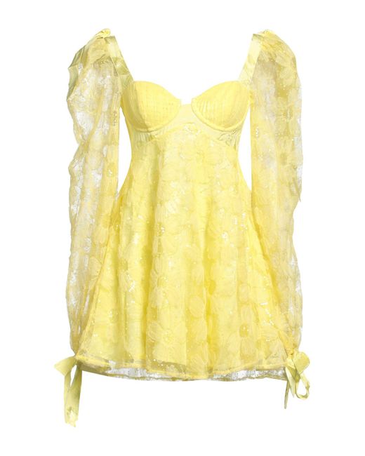 Vestito Corto di For Love & Lemons in Yellow