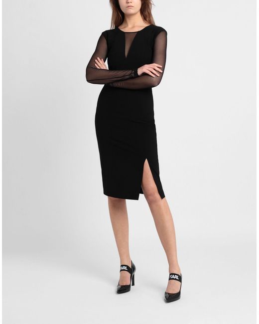 Karl Lagerfeld Black Midi Dresses