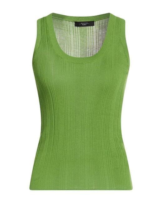 Weekend by Maxmara Green Top Viscose, Polyamide