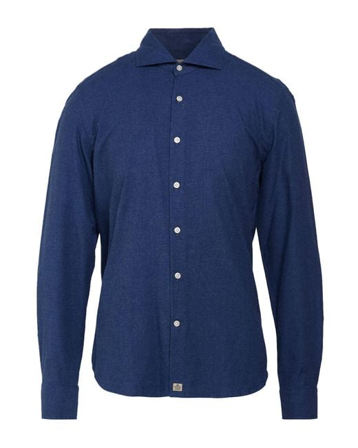 Sonrisa Blue Shirt Lyocell, Cotton for men