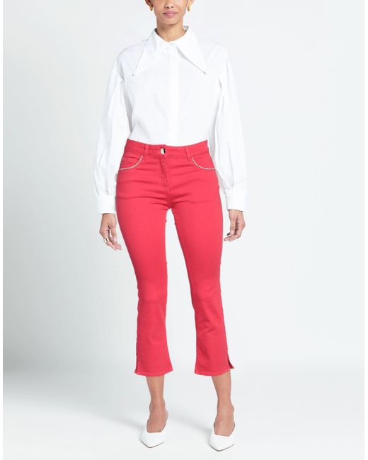 LUCKYLU  Milano Red Jeans