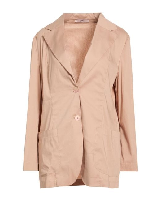 Carla G Natural Blazer Cotton, Polyamide, Elastane