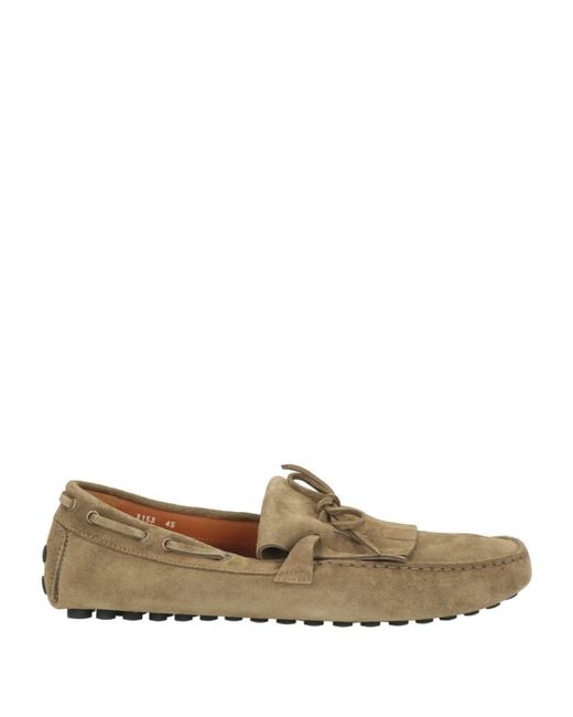 Doucal's Green Loafers Leather for men