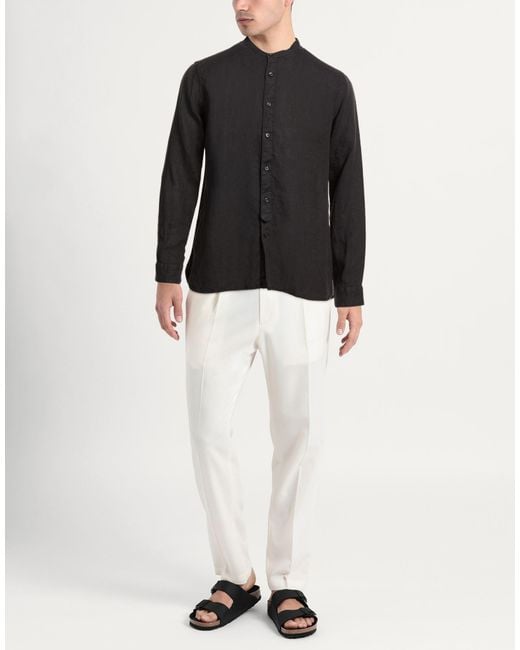 Tintoria Mattei 954 Black Shirts for men