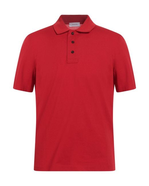 Ferragamo Red Polo Shirt Cotton for men