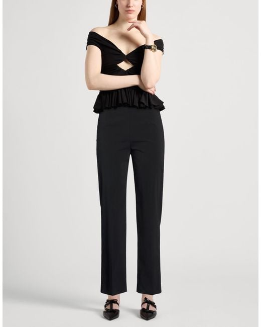 Alberta Ferretti Black Pants Virgin Wool, Polyamide, Elastane