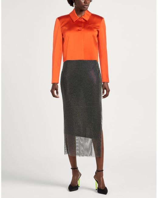 Semicouture Orange Jacket Acetate, Polyamide, Elastane, Polyester