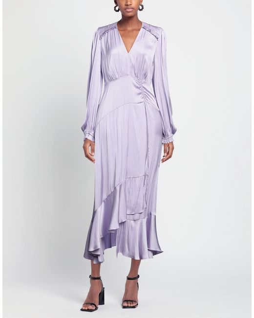 Maje Purple Midi Dress