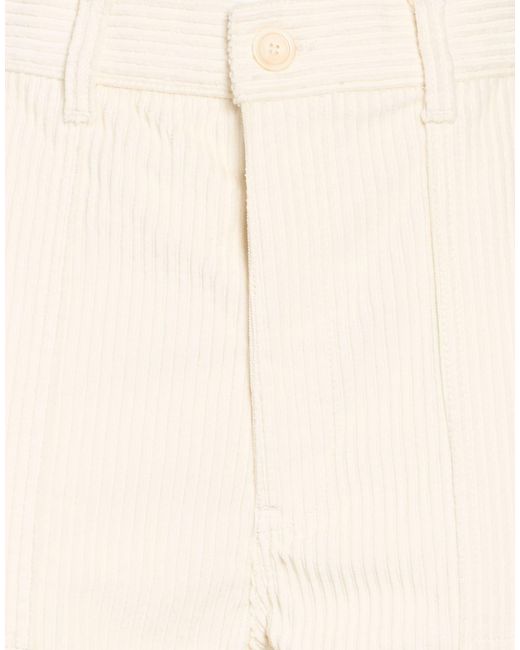 Dondup Natural Ivory Pants Cotton, Elastane