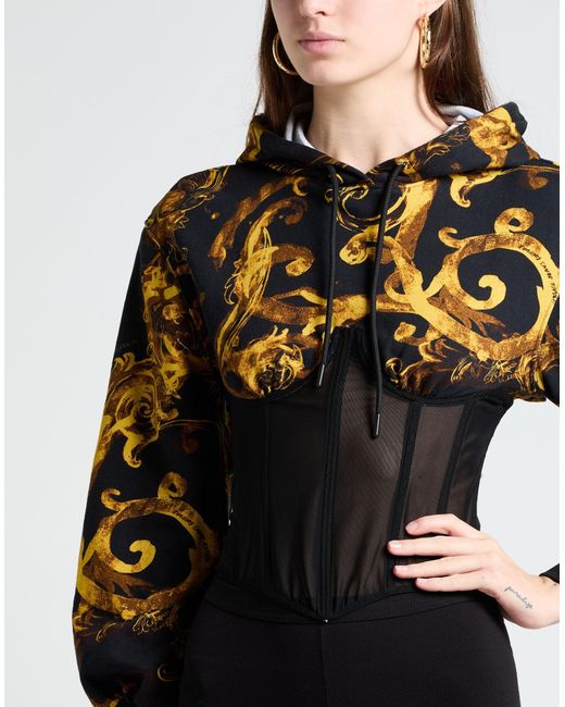 Versace Jeans Couture Black Sweatshirt Cotton