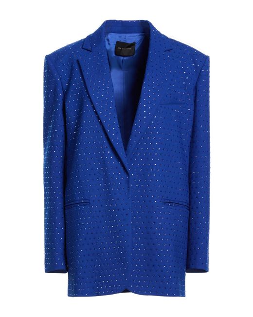 ANDAMANE Blue Blazer Polyester, Virgin Wool, Elastane