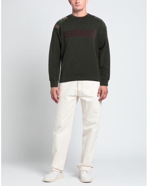 Felpa di DSquared² in Green da Uomo