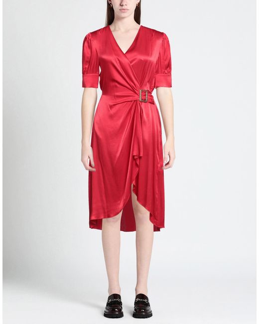 Fracomina Red Midi Dress