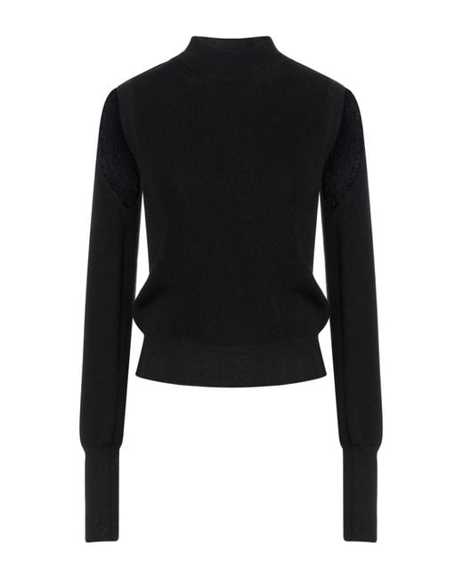 Roberto Collina Black Turtleneck Merino Wool