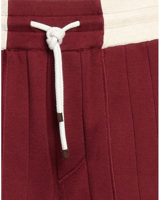 Brunello Cucinelli Red Shorts & Bermuda Shorts for men