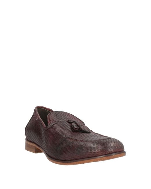 JP/DAVID Brown Dark Loafers Leather for men