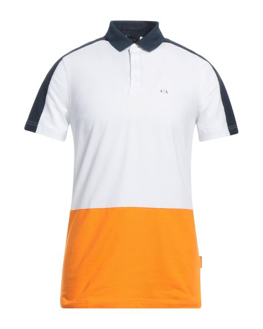 Armani Exchange Orange Polo Shirt for men