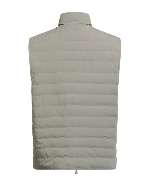 Brunello Cucinelli Gray Vest Polyamide, Elastane for men