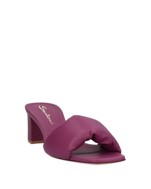 Santoni Purple Sandals