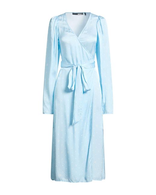 ROTATE BIRGER CHRISTENSEN Blue Midi Dress