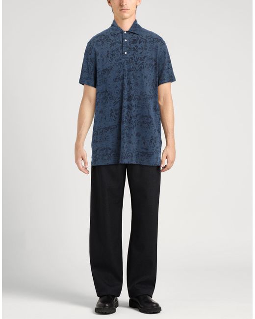 Polo di Isaia in Blue da Uomo