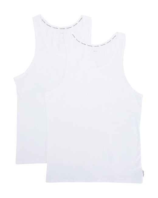 Camiseta interior Calvin Klein de hombre de color Blanco | Lyst