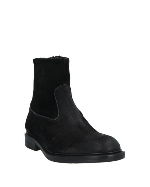Musto Black Ankle Boots Leather for men