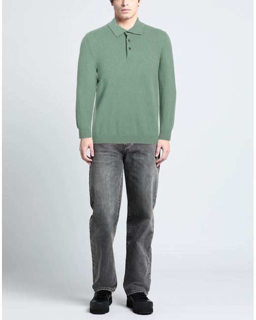 Fedeli Green Jumper for men