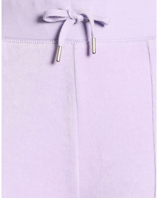 Juicy Couture Purple Lilac Pants Cotton, Recycled Polyester, Recycled Cotton