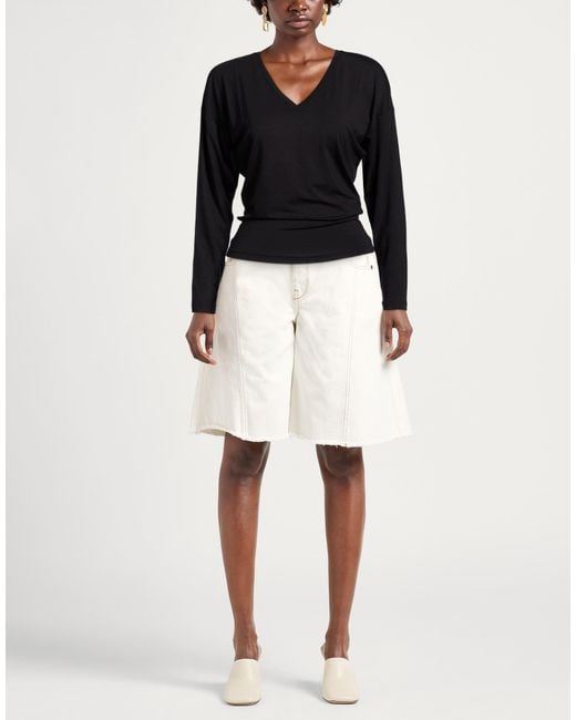 Alpha Studio Black T-Shirt Viscose, Elastane