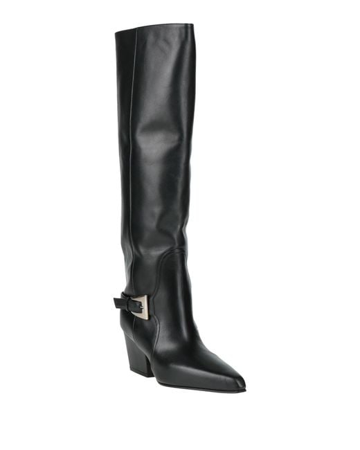 Paris Texas Black Boot Calfskin