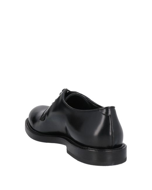 Giovanni Conti Black Lace-Up Shoes Soft Leather for men