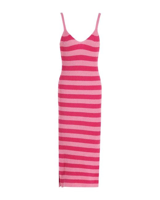 8 by YOOX Pink Midi Dress